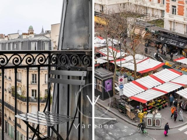 Paris 5 Maubert Mutualité Etage élevé Balconnets