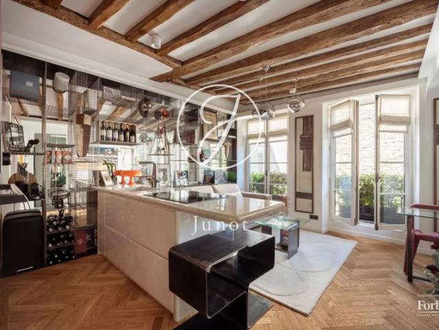 Paris 5e RUE DU POT DE FER Appartement à vendre 2 pièces 42,25m² Carrez 1 chambre