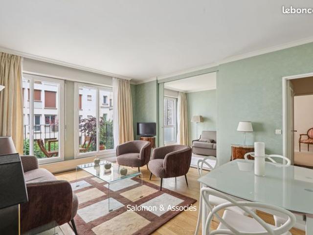 Paris 7 Avenue de Ségur Appartement 3 pièces avec balcon 2 chambres donnant sur une cour arborée – Exclusivité