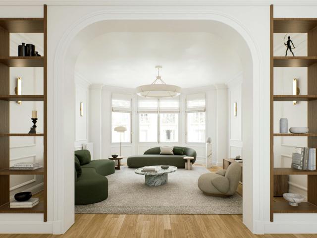 Paris 7ᵉ Rue Cognacq Jay Appartement familial de réception, 187 m2, 4 chambres et 3 salles de bains