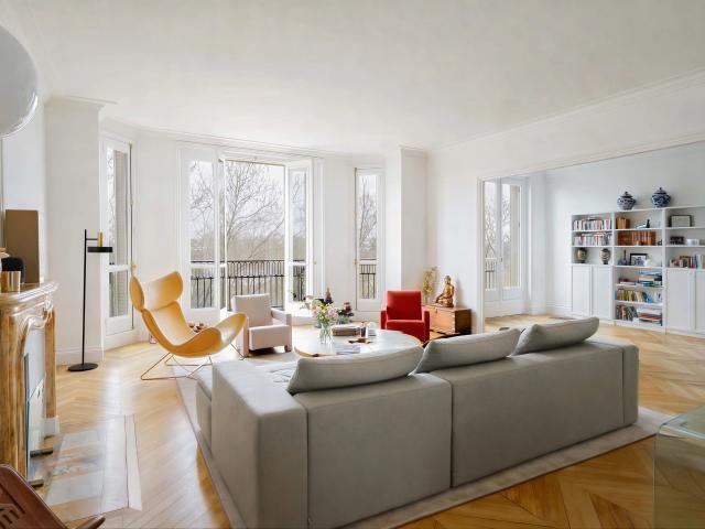 Paris 7e ALMA / BOSQUET Appartement à vendre 5 pièces 199,29m² Carrez 3/4 chambres Balcons Vue tour Eiffel et Seine
