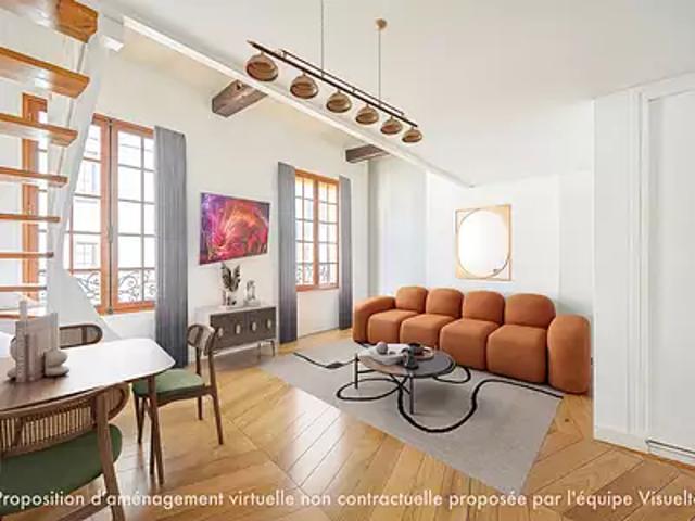 Paris 7ème 75007 Achat / Vente appartement 2 pièces t2 au dernier étage