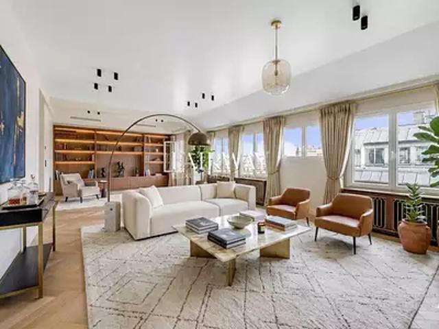 Paris 8ème 75008 Achat / Vente appartement 5 pièces t5 au dernier étage