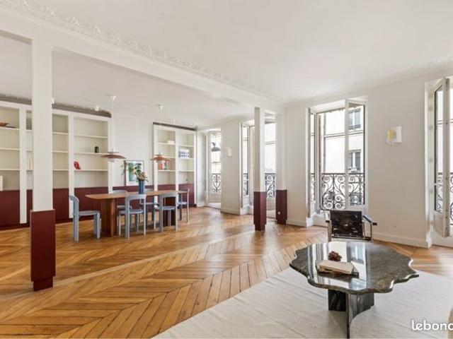 Paris 9e – 98 m² refait à neuf – 2 ch au calme + balcon – séjour 40 m²