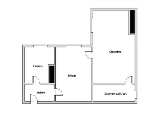 Paris 17ème 75017 Achat / Vente appartement 2 pièces t2