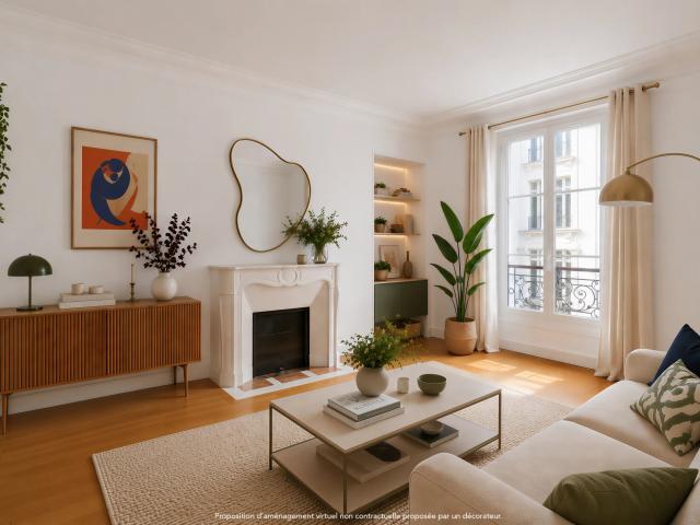 Paris 14e VAVIN / MONTPARNASSE Appartement 3 pièces 66,57m² Carrez 67,77m² au sol 2 chambres