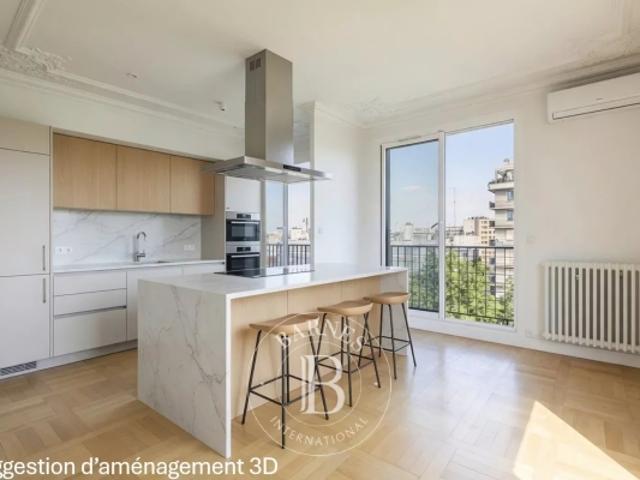 Paris 16 Auteuil Sud 3 pièces Étage élevé Vue panoramique