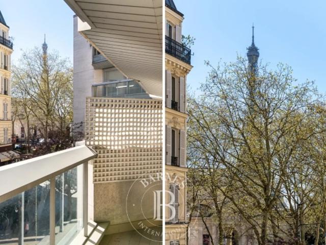 Paris 16 Chaillot Appartement 2 chambres Balcons Vue Tour Eiffel
