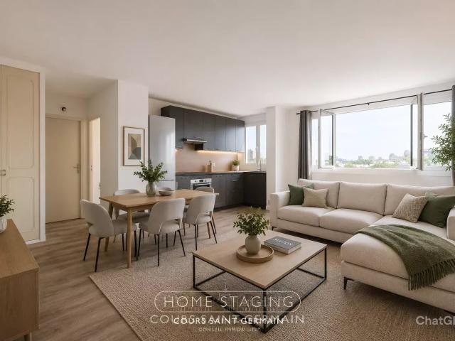 Paris 18ᵉ – Appartement 2 pièces lumineux avec vue dégagée, park