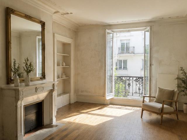 Paris 18e Appartement de charme à rénover, fort potentiel
