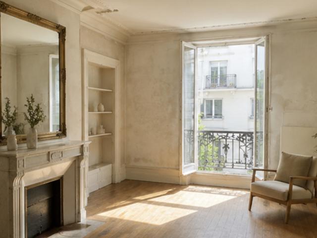 Paris 18e Appartement de charme à rénover, fort potentiel