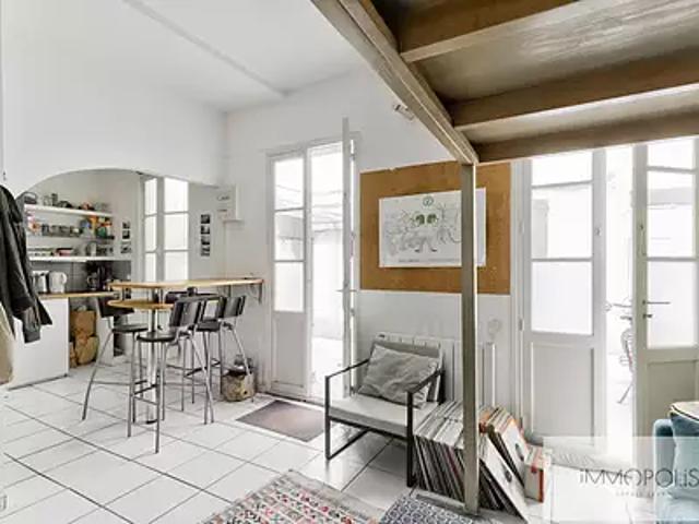 Paris 18ème 75018 Achat / Vente appartement 1 pièce t1 au dernier étage cave