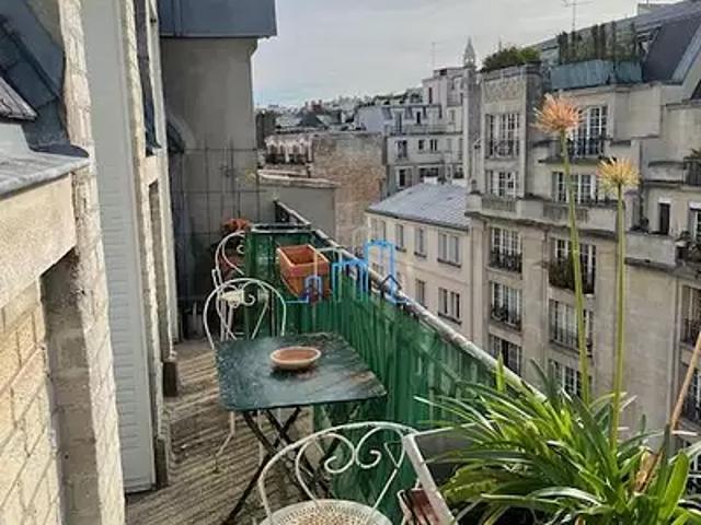 Paris 18ème 75018 Location appartement 1 pièce t1 au dernier étage