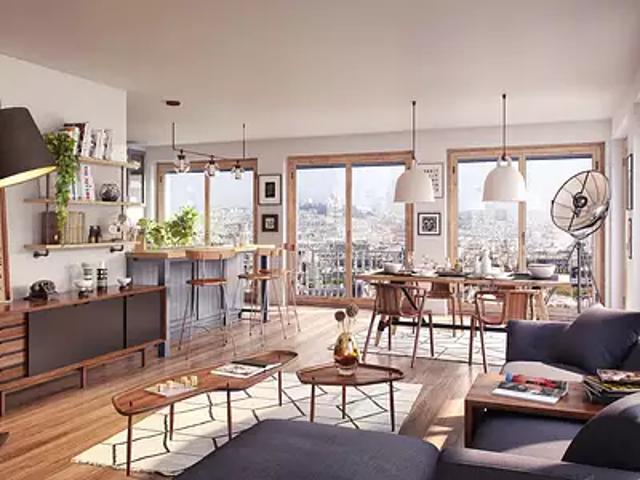 Paris 18ème 75018 Programme neuf appartement neuf à vendre t2