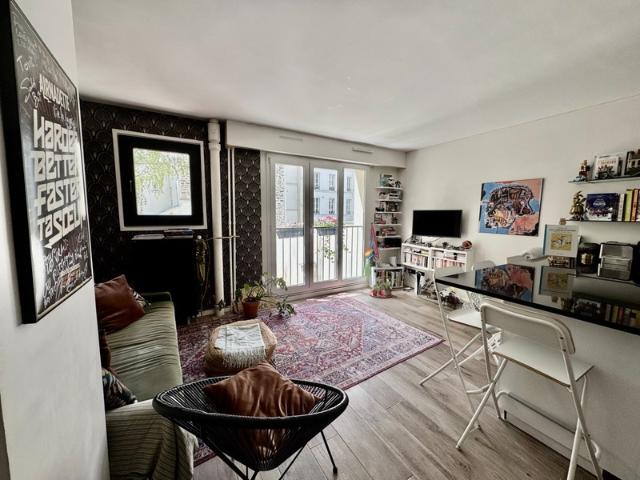 Paris 19e – Laumière – Lumineux 2 pièces de 41 m² au calme sur jardin