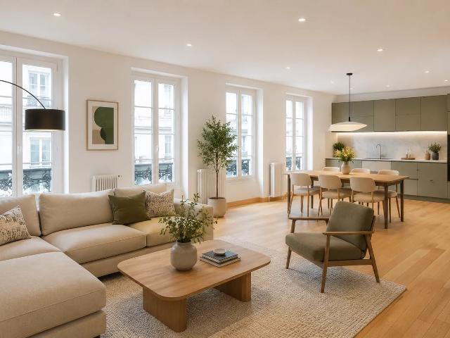 Paris 2e VIVIENNE / BOURSE Appartement à vendre 5 pièces 150,57m² 3/4 chambres Exposition sud