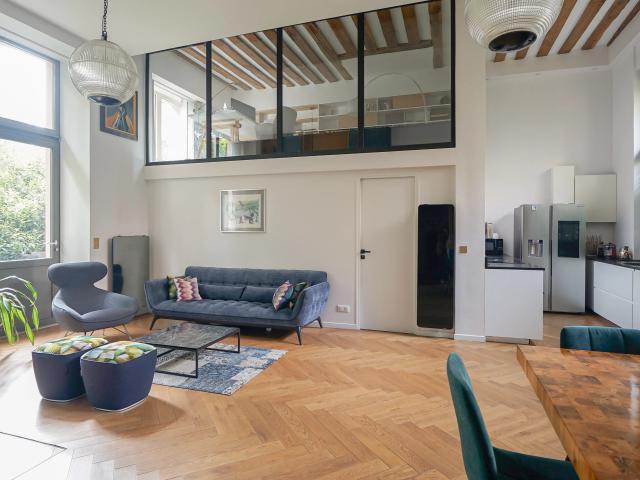 Paris 3e ARCHIVES Duplex à vendre 7 pièces 168,10m² Carrez 3 chambres Refait à neuf Jardin 57m²