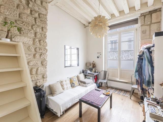 Paris 3ème Saint Avoye Beau studio avec mezzanine