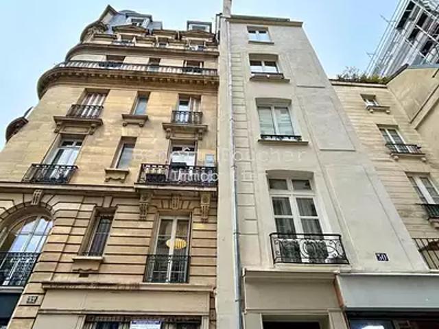 Paris 3ème 75003 Achat / Vente appartement 1 pièce t1 au dernier étage