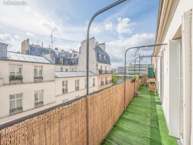 Paris v ème val de grâce 4 pièces traversant en étoile terrasse vue soleil 2 chambre + une stdette parquet moulures cheminées