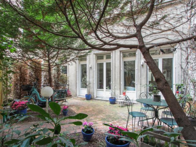 Paris XV Commerce Duplex au calme avec jardin