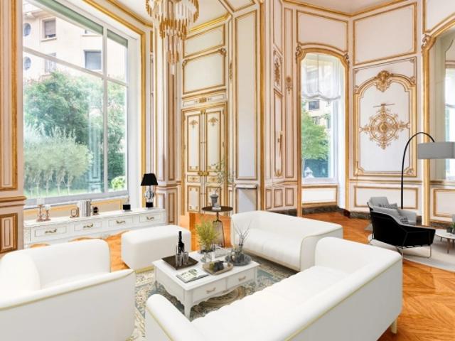 Paris XVIe OCDE Superbe duplex familial et de réception avec jardin privatif