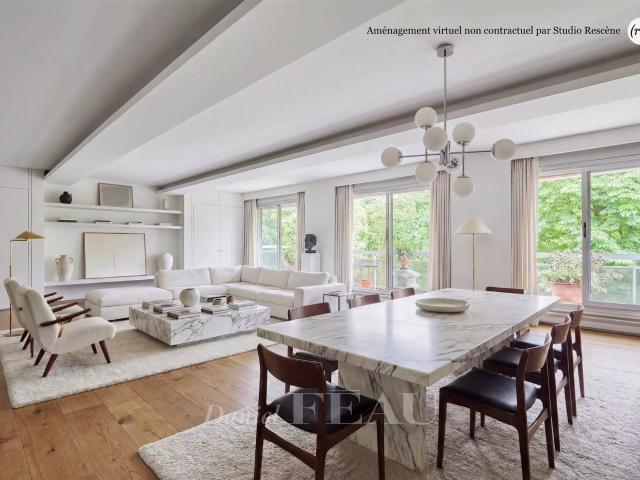 Paris XVIe Jardin du Ranelagh Vue et balcon 214m² Paris 16ème