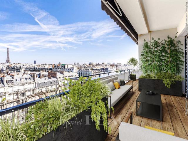 Paris XVIème Henri Martin Dernier Etage, Terrasse Vue. 150m² Paris 16ème