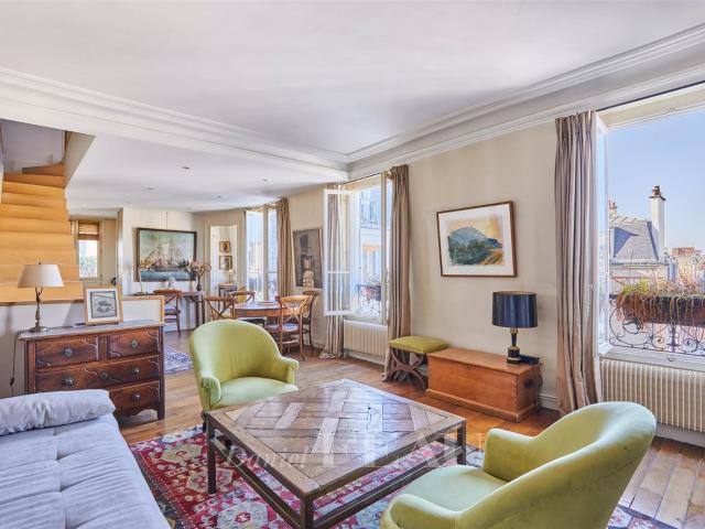 Paris XVIIe Batignolles Duplex dernier étage. 72m² Paris 17ème