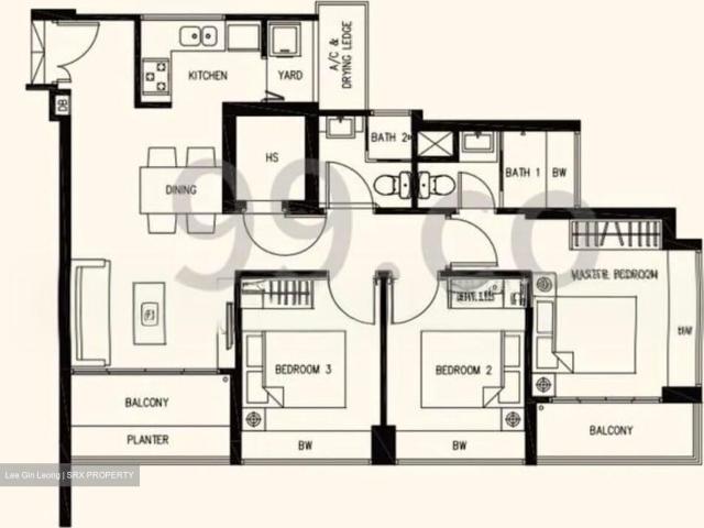Park Central @ Amk Ang Mo Kio, HDB 4 Rooms