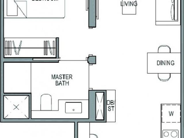 Park Colonial Condominium For Rent, $3,700, 1 Bed 1 Bath 506 sqft $7.31 psf