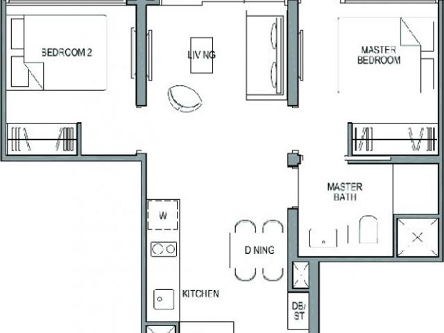 Park Colonial Condominium For Rent, $4,600, 2 Bed 1 Bath 603 sqft $7.63 psf