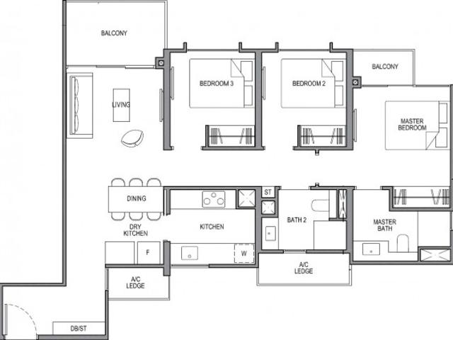 Park Colonial Condominium For Sale, $2,600,000, 3 Bed 2 Bath 980 sqft $2,653.00 psf