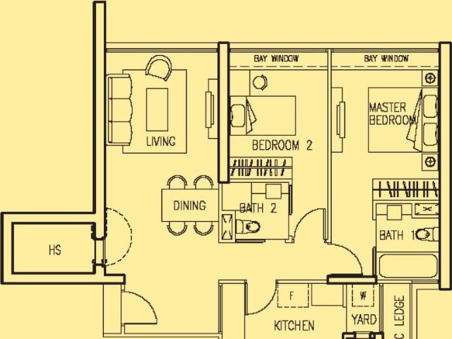Park Infinia at Wee Nam Condominium For Sale, $2,450,000, 2 Bed 2 Bath 893 sqft $2,744.00 psf