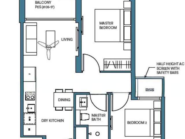 Park Place Residences At Plq D14, Apartment