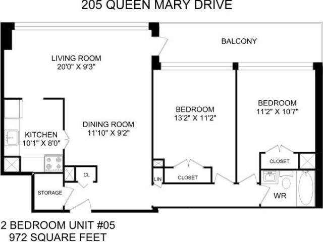 Park Terrace II 2 Bedroom Apartment for Rent at 205 Queen Mary Dr, Oakville, ON L6K 3K8 Central Oakville