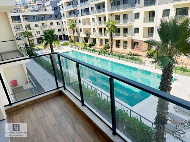 Park Yaşam Atlantis Çiğli'de kiralık Havuz cephe 1+1 daire