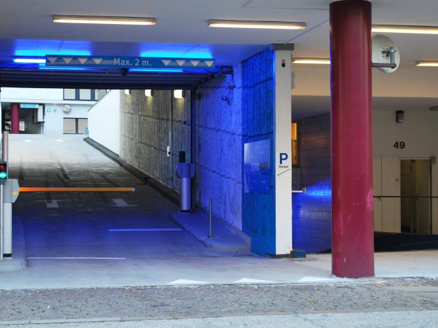 Parkering ved Imperial bygningen