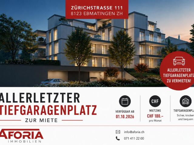 Parking for rent in Ebmatingen Ref TG Plätze | dreamo. Ch