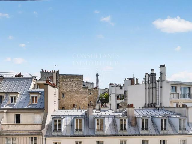 PASSY. APPARTEMENT VUE DÉGAGÉE TOUR EIFFEL