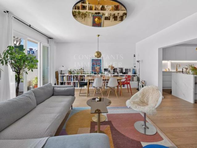 PASSY/LA MUETTE. APPARTEMENT/TERRASSE