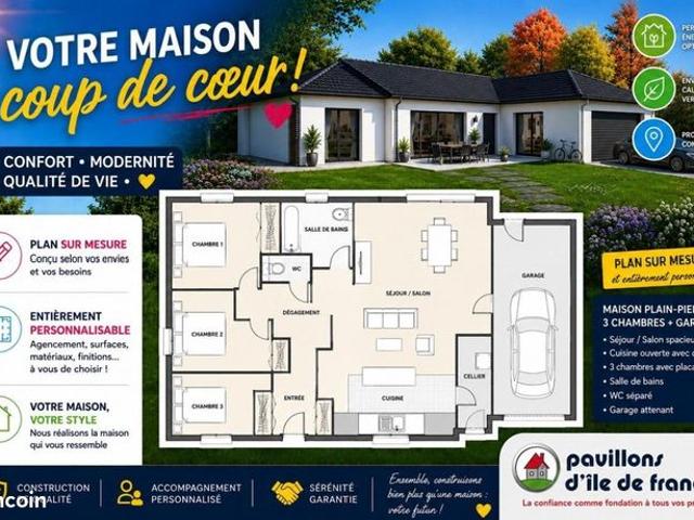 Pavillon 5 pièces 100 m²