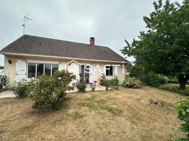 Pavillon 88 m², 3 pièces, 2 chambres, bureau, garage, terrain