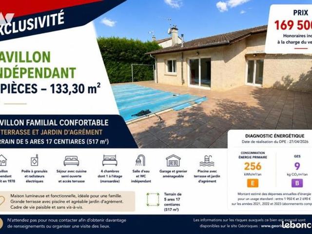 Pavillon 133 m² BONCOURT SUR MEUSE