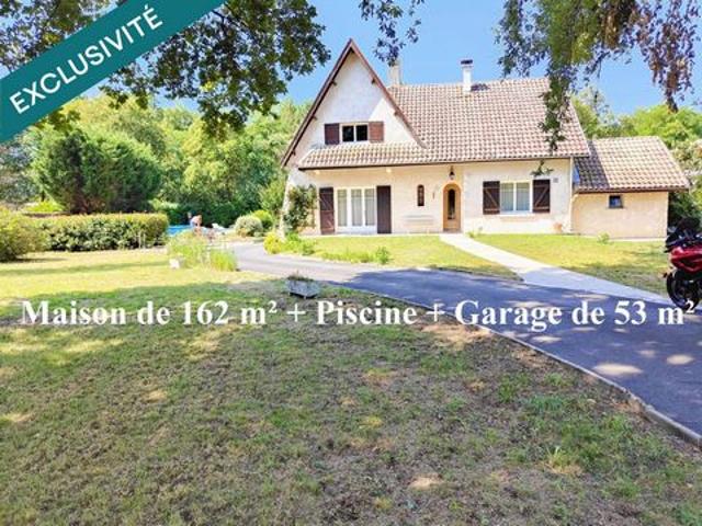 Pavillon T6, piscine, pompe à chaleur, garage 53m²