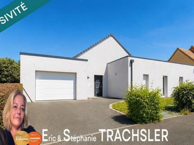 Pavillon contemporain de plain pied – 3 chambres – garage La Milesse