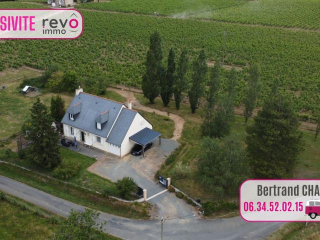 Pavillon de 117m² en campagne sur 3100m² 117m² Saint Lambert du Lattay