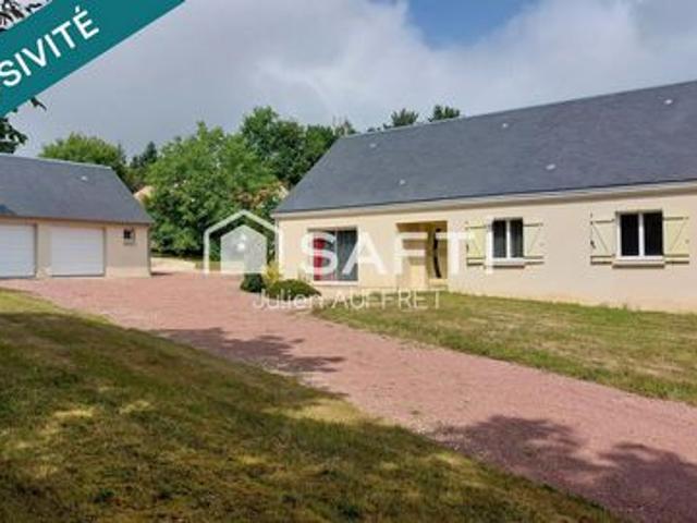 Pavillon de plain pied avec double garage