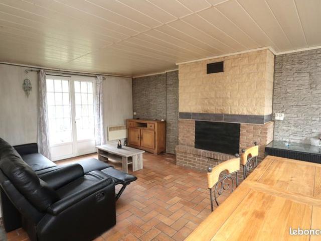 Pavillon de plain pied de 108m², 3 chambres avec grand jardin et garage
