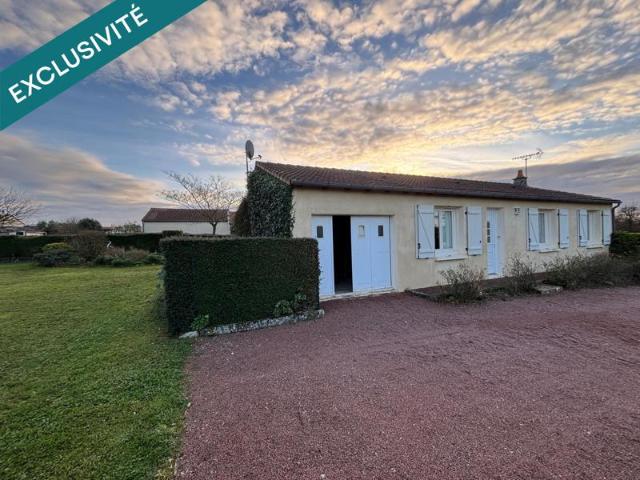 Pavillon de plain pied, 81,5 m2, trois chambres